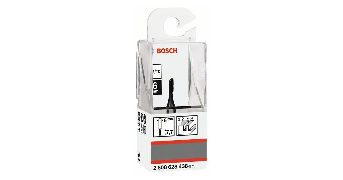 BOSCH Groeffrees; schacht 6 mm 2608628438