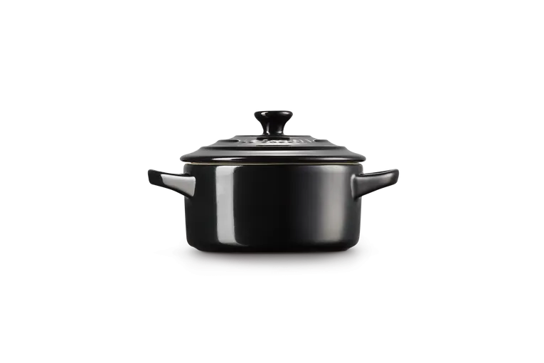 BRAADPAN  MINI IN AARDEWERK 10CM 0,25L  EBBENZWART