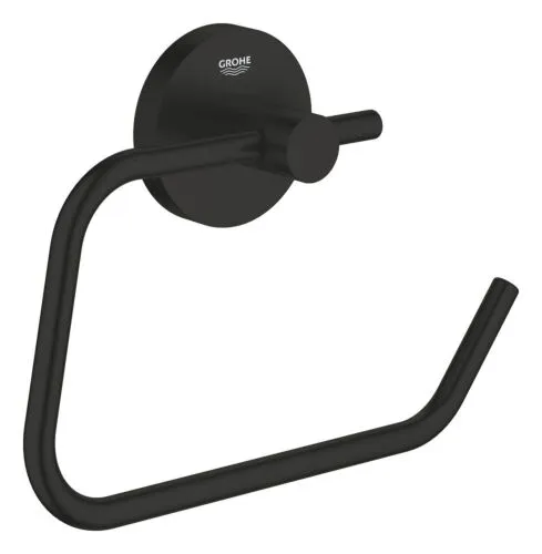 Grohe Essentials toiletrolhouder zonder deksel matte black