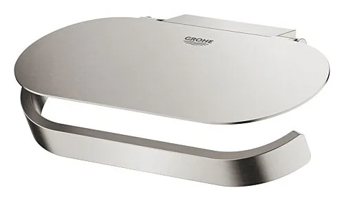 Grohe Selection closetrolhouder met deksel supersteel