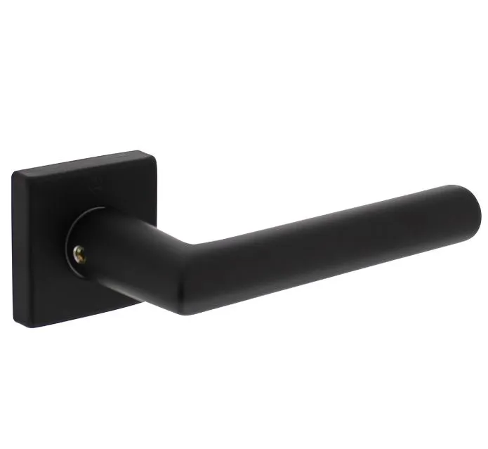 Intersteel deurkruk Broome op rozet 50x50x10 mm + 7mm nokken zwart