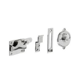 INTERSTEEL WCOVERSLAG VLAK MET TEKST "VRIJ / BEZET" CHROOM