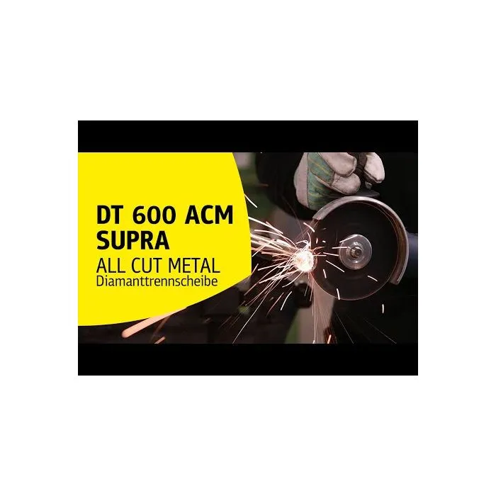 KLINGSPOR  DT 600 ACM SUPRA  DIAMANTSCHIJVEN  125 X 22.23MM  VACUüM GEZET