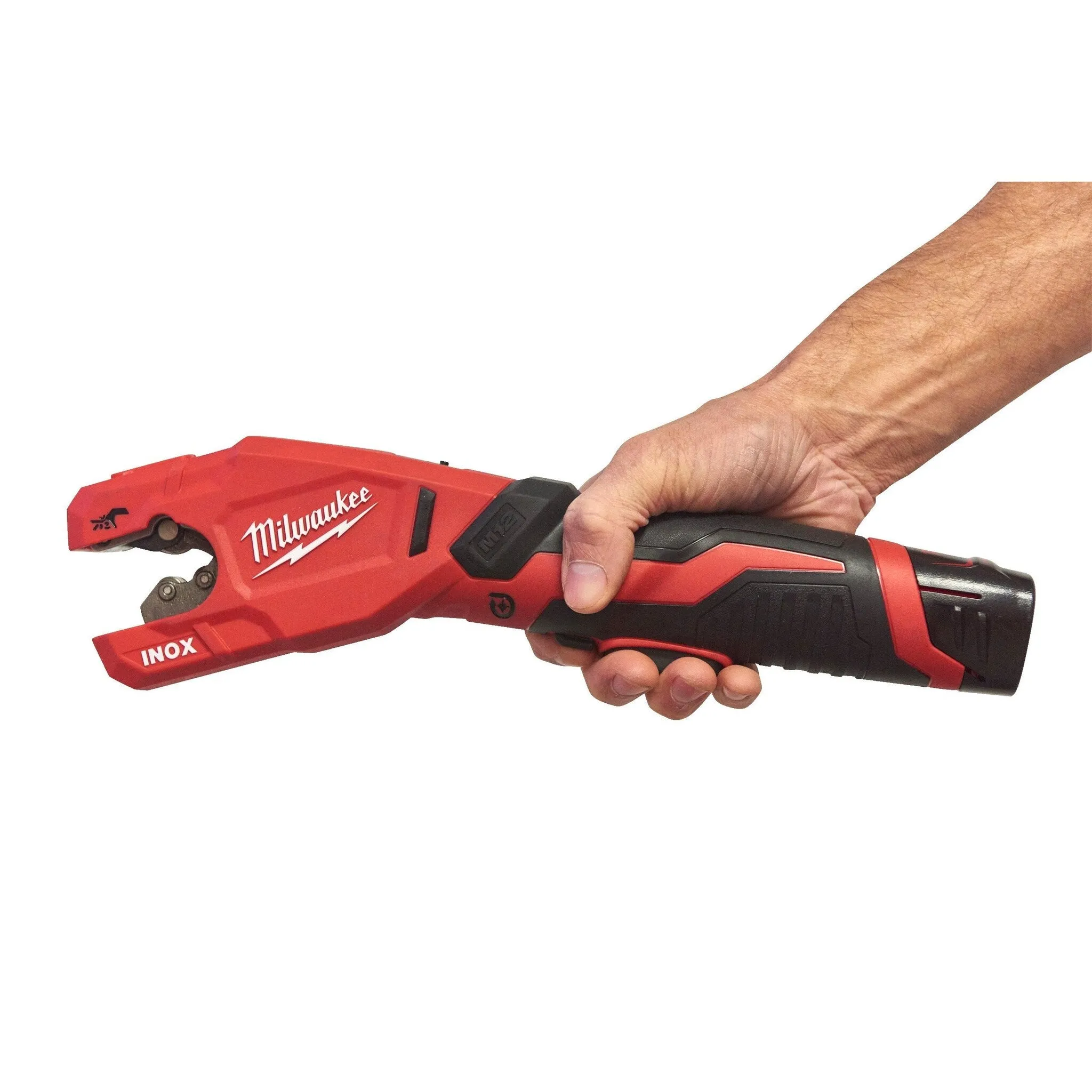 MILWAUKEE M12 PCSS0 RAPTOR PIJPSNIJDER RVS 12V
