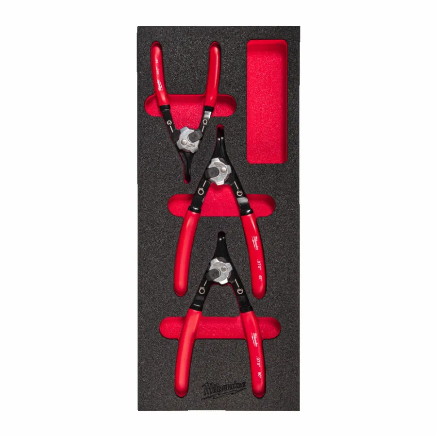 Milwaukee Packout Foam inlay borgveertangenset 3 delig set  nr. 4932493632