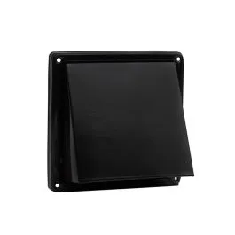 Nedco BV RVS buitenrooster schuine kap Ø100mm zwart