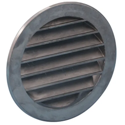 Nedco schoepenrooster gegoten alum. Ø 80 mm m/grof gaas