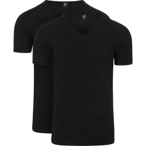 Oklahoma T-Shirt Stretch Zwart (2-Pack)
