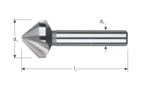 Rotec HSS verzinkfrees 20,5mm 90° met 3 snijkanten