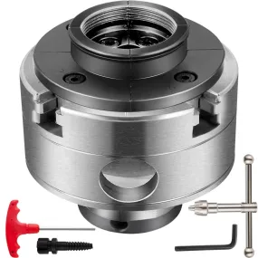 VEVOR 4-Klauws Zelfcentrerende Klauwplaat voor Houtbewerkingsmachines 95 mm, Klauwplaat voor Ondersteuning en Centrering, 4-Kaak