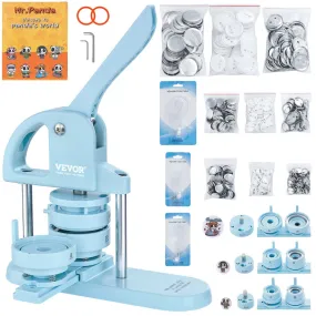 VEVOR Buttonmaker Button Maker Machine, 25/32/58mm 3 in 1 Pinmaker, 300 stuks Button Onderdelen, Buttonmaker Machine met Panda M