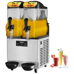 VEVOR Commerciële Slushy Machine 24L Single Bowl 50 Cup Margarita Maker 500W RVS Margarita Smoothie Frozen Drink Maker Slushie M