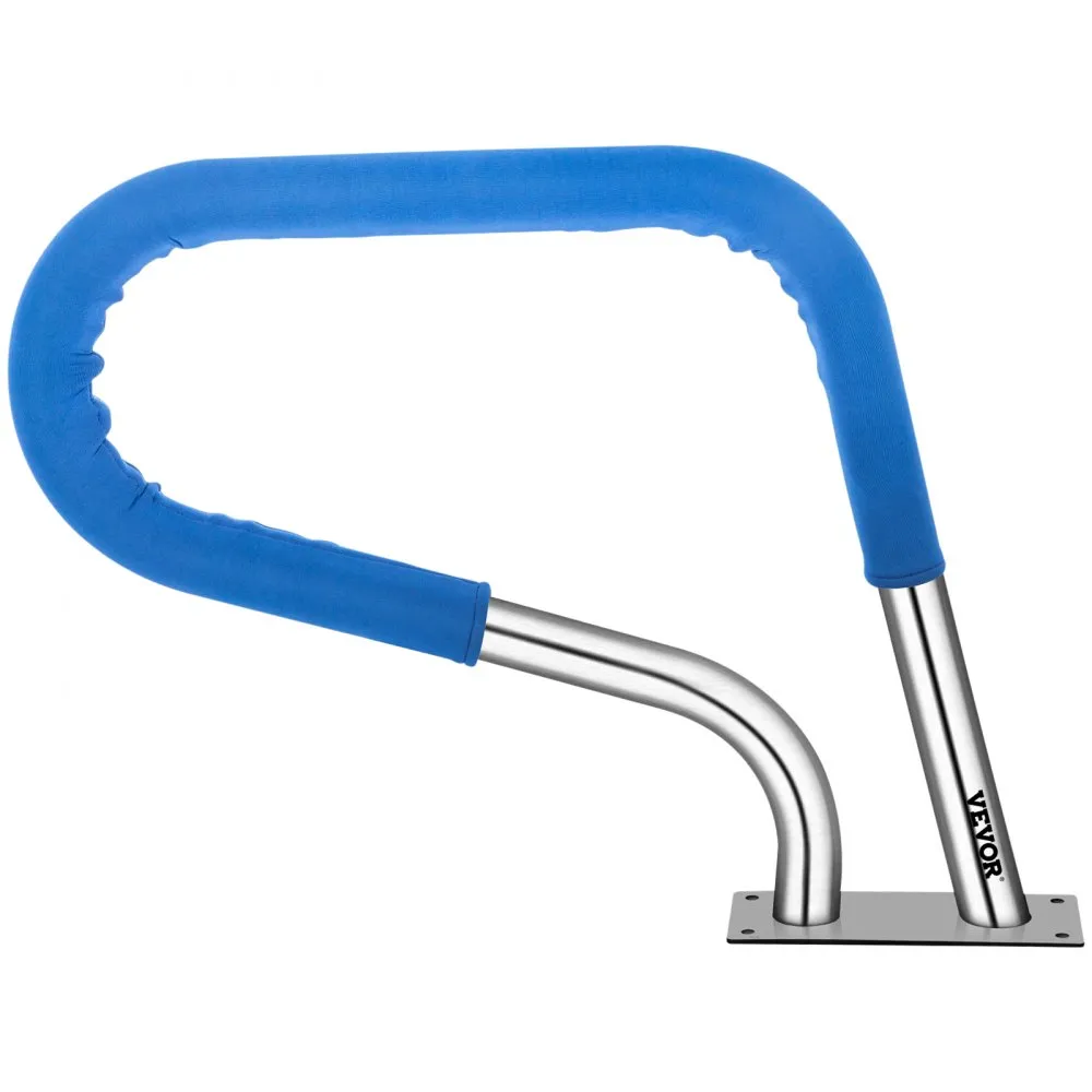 VEVOR Zwembad Roestvrij Stalen Leuningen 81,2x58,4 cm Leuning Afrit 113 kg Rail Zwembad Steunbalk 4,8 cm Buis 2 mm Dik met 1,2 m