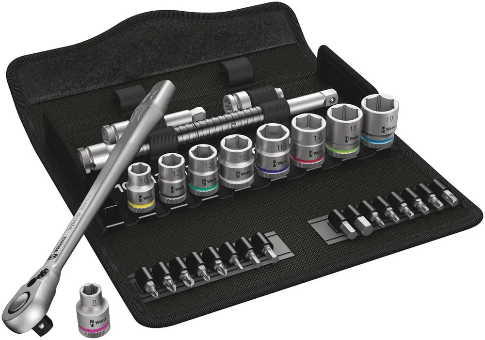 WERA 8100 SB 8 ZYKLOP METALRATELSET, OMSCHAKELPAL, 3/8″AANDRIJVING, METRISCH , 29 DELIG – 1 STUK(S) – 05004