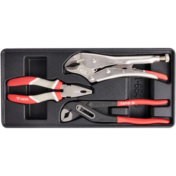 YATO YT55463 3DELIGE TANGEN SET IN MODULE